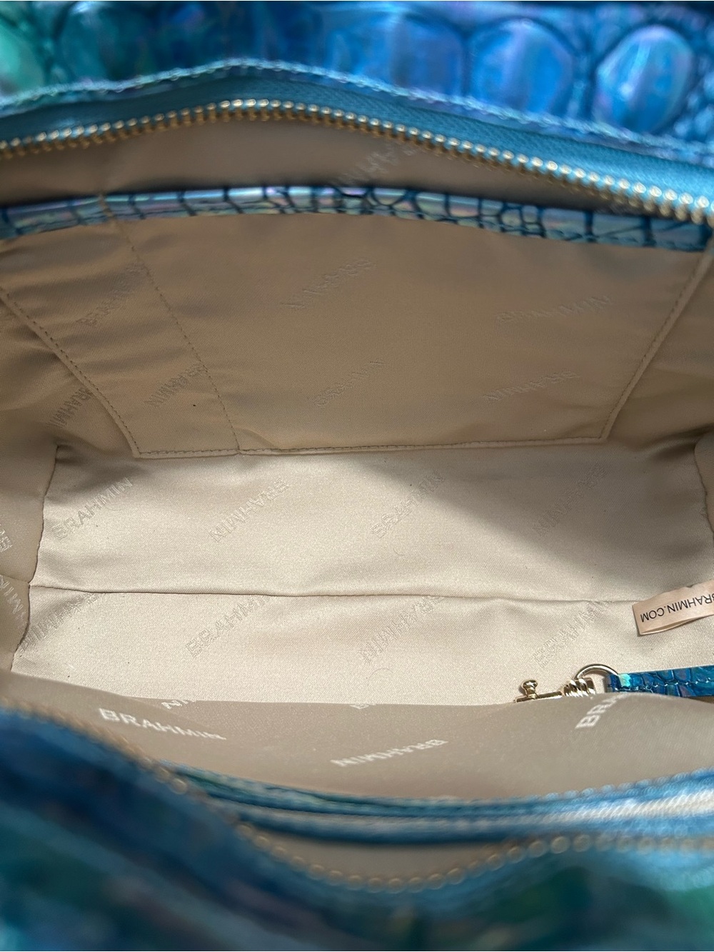 Brahmin Small Ashlee Blue Topaz Satchel - Picture 4 of 11